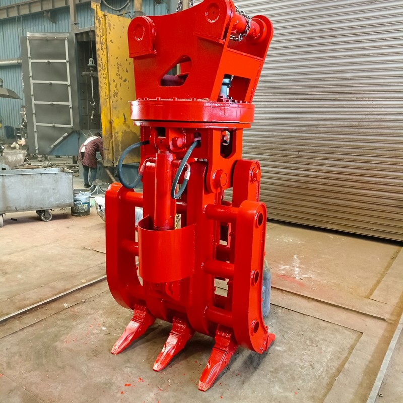 挖機(jī)旋轉(zhuǎn)抓鋼機(jī)